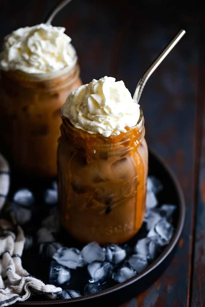  A heavenly blend of coffee and caramel drizzle