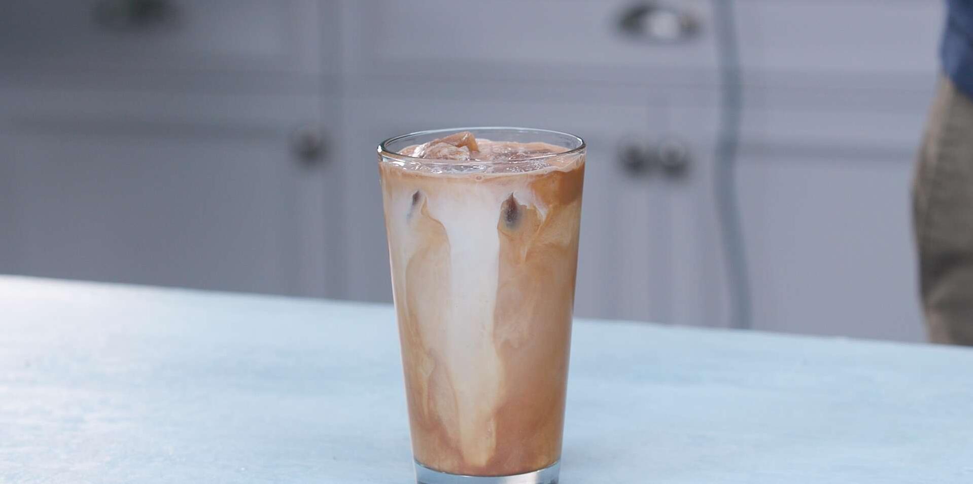  A refreshing iced coffee with a Nutella twist.