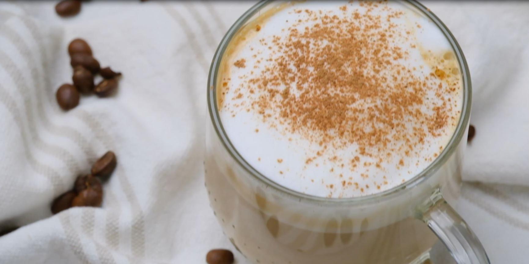  A warm and cozy French vanilla cappuccino, perfect for a relaxing afternoon