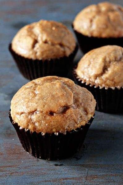  Delicious and fluffy muffins with a hint of cinnamon and nutmeg.