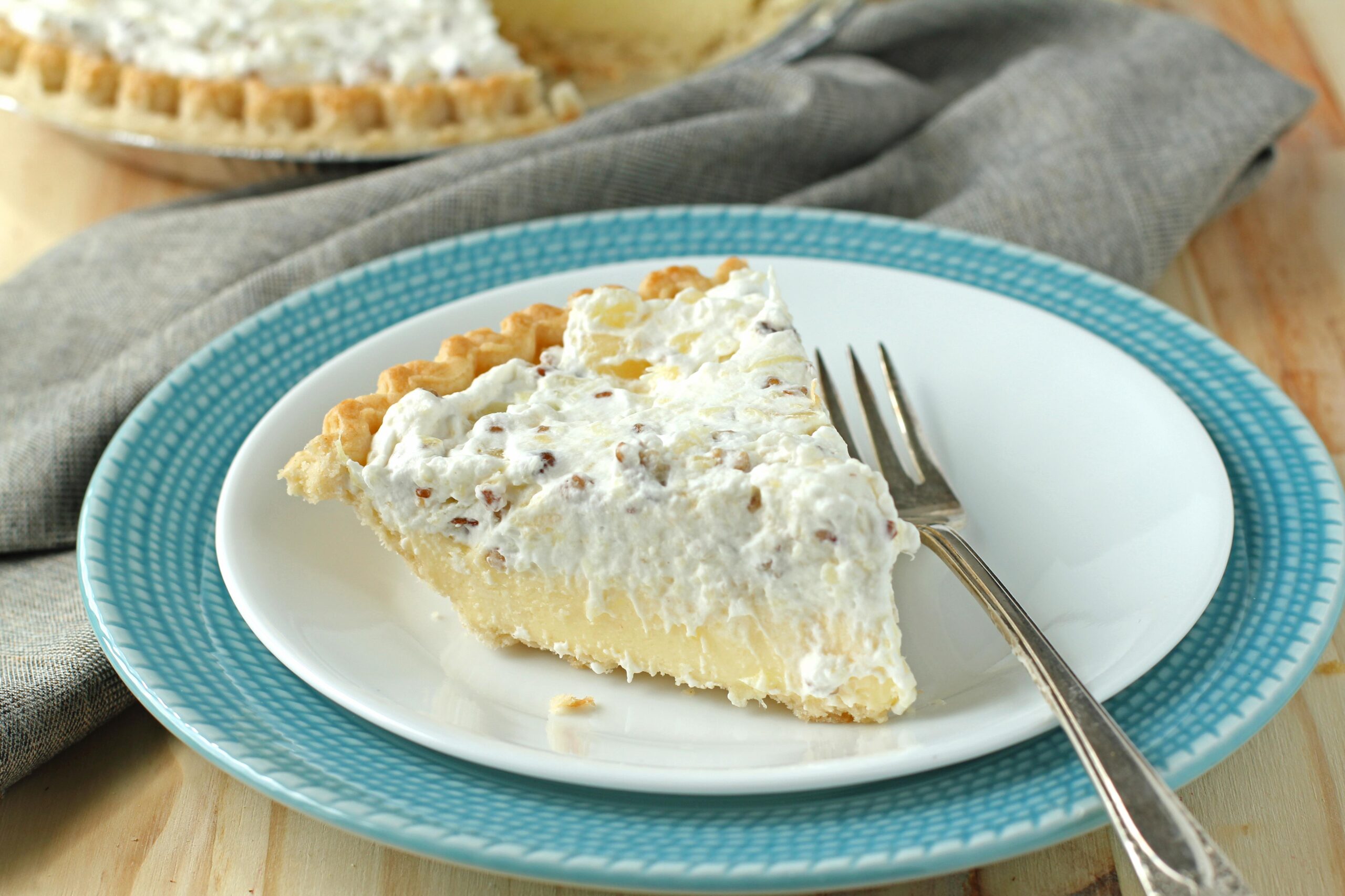  Dive into a luscious slice of this pineapple-infused pie.