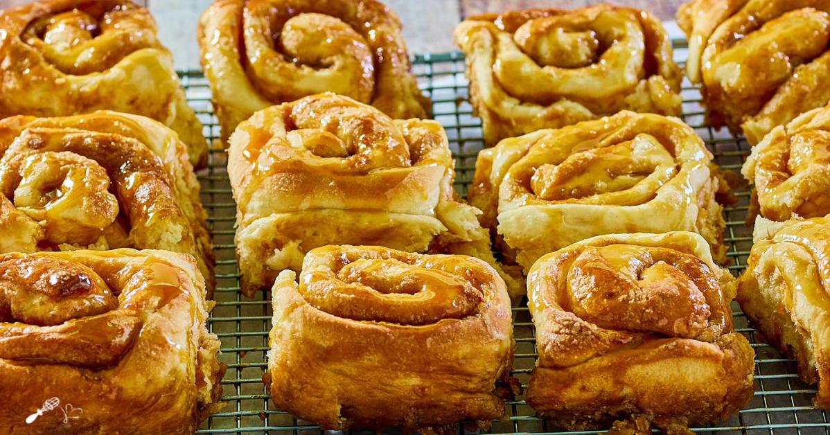  Don't let the ooey-gooey caramel fool you - these rolls are worth the mess