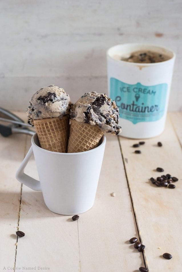  Get a taste of heaven with every spoonful of Coffee Oreo Cookie Rum Ice Cream.