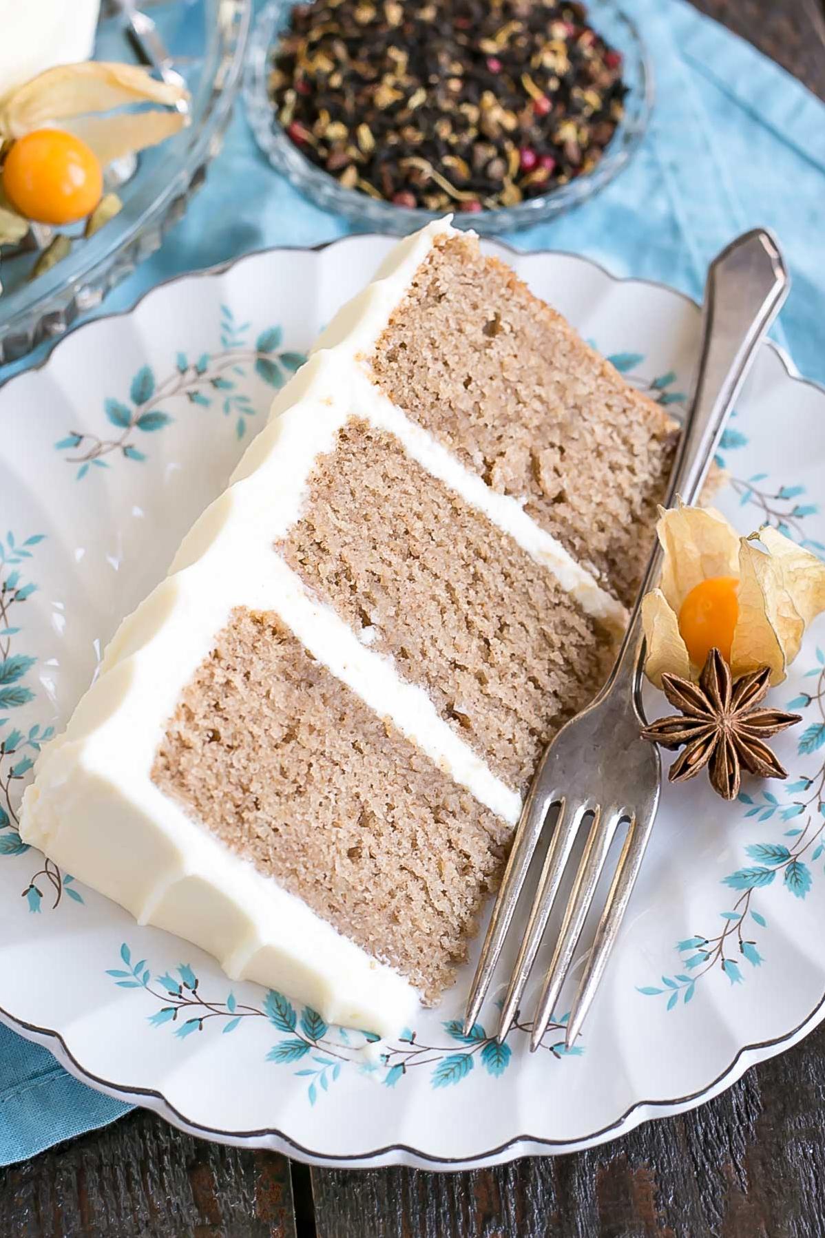 Indulge in the rich and spicy flavors of our Chai Cake 🍂🍁
