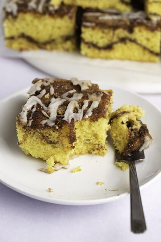  Make your mornings extra special with a slice of this heavenly coffee cake.