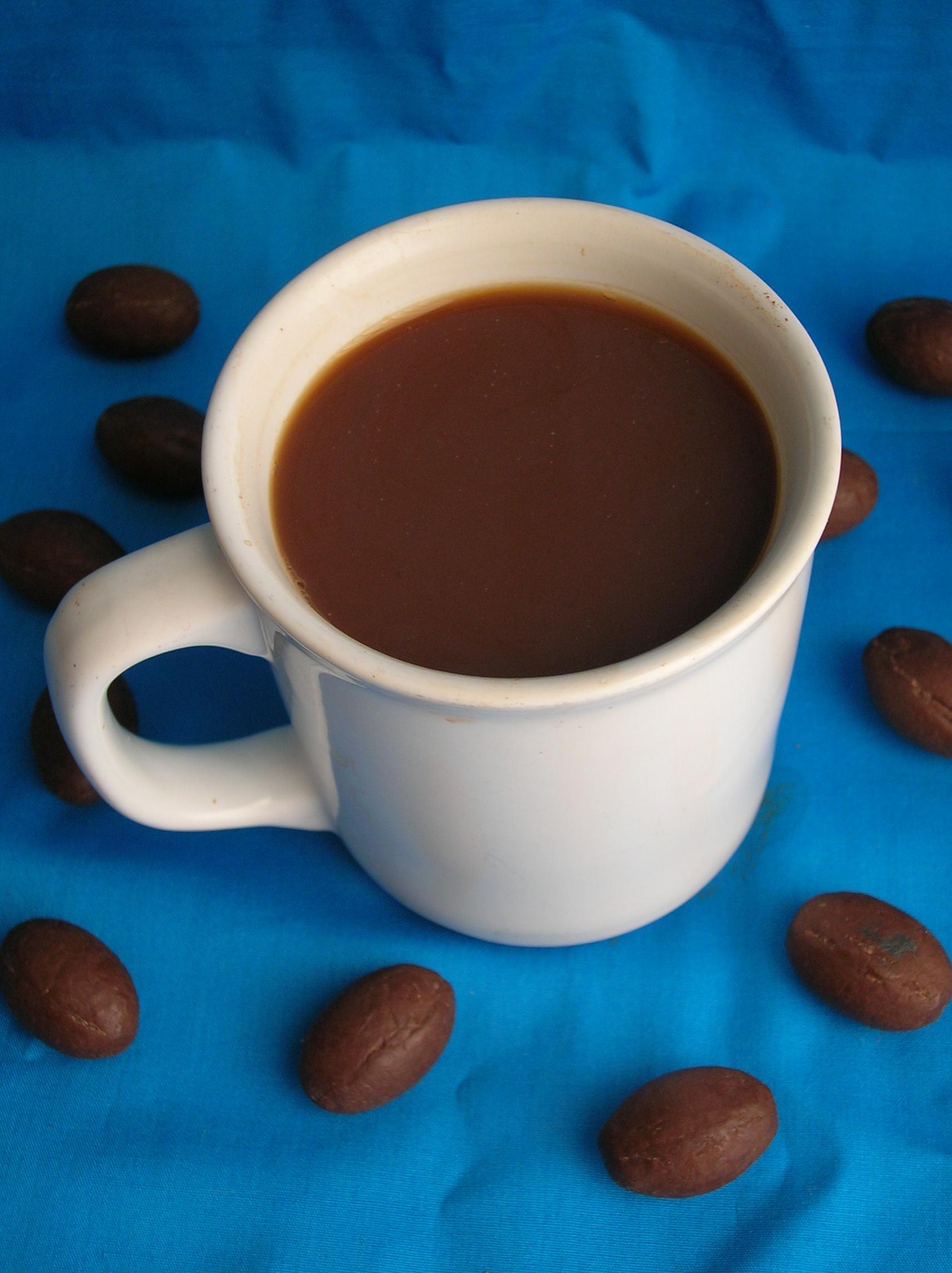  Satisfy your cravings with a warm cup of cocoa mocha coffee.