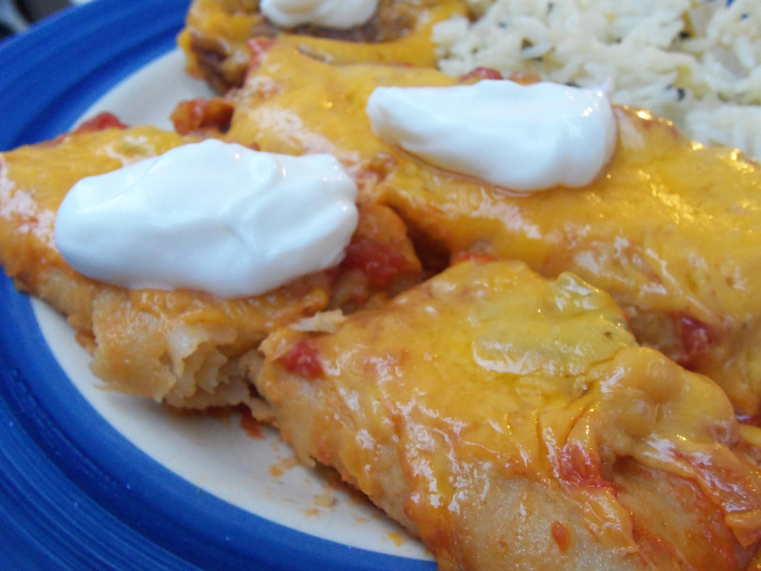  Satisfy your Mexican food cravings with these cheesy enchiladas!
