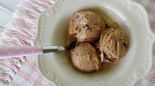  Satisfy your sweet tooth cravings with a scoop of this homemade Mocha Chip Ice Cream!