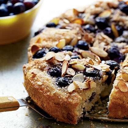 Satisfy your sweet tooth with this divine vegan blueberry coffee cake.