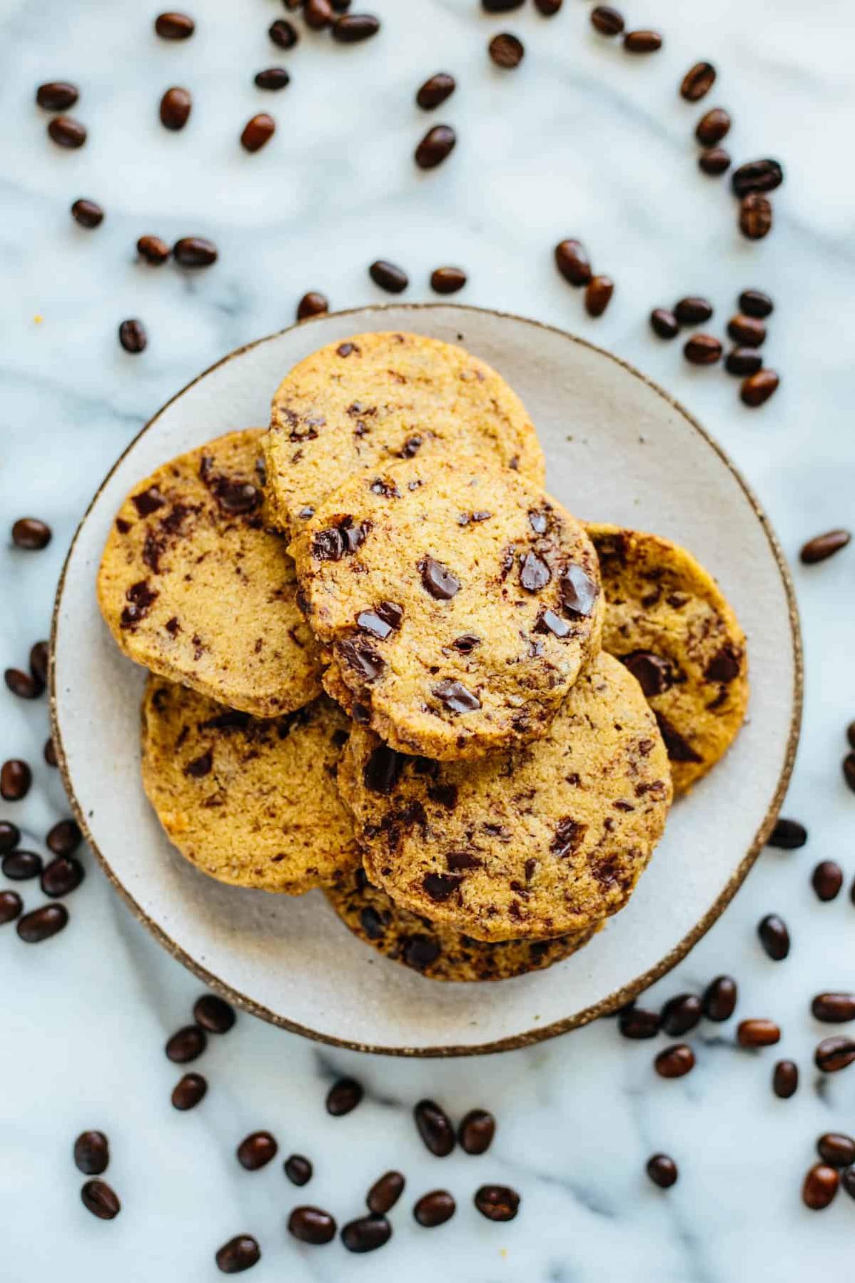  Savor the melt-in-your-mouth goodness of these espresso shortbread cookies with a cup of hot coffee for an unbeatable experience.