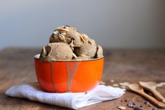  Share the love of coffee and sweets with this Skor and Toasted Almond Coffee Ice Cream recipe.