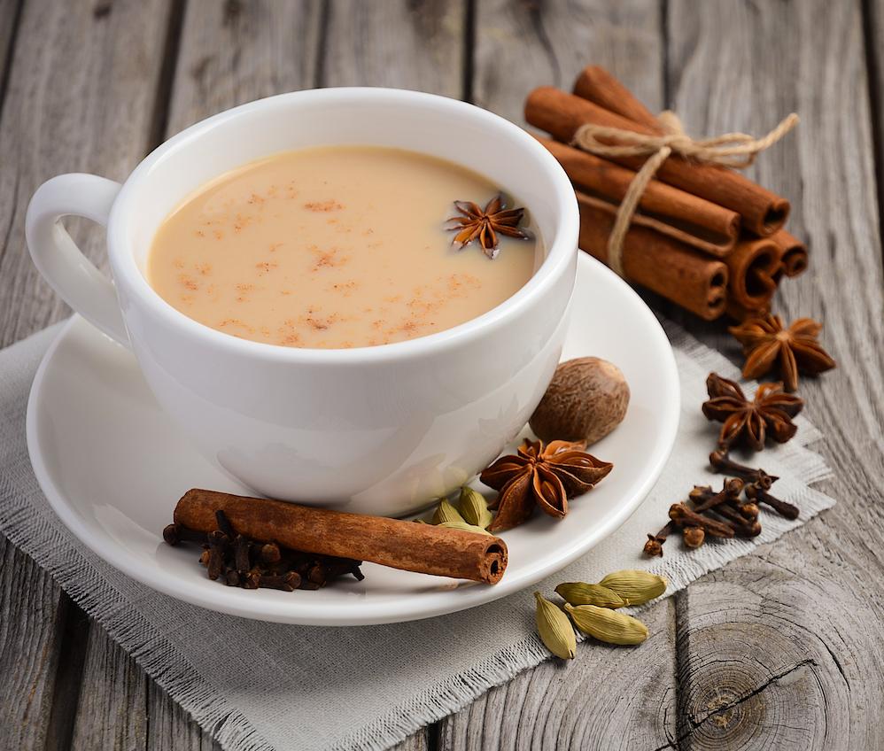  Sip on the warmth of fresh ginger, cinnamon, and cloves.
