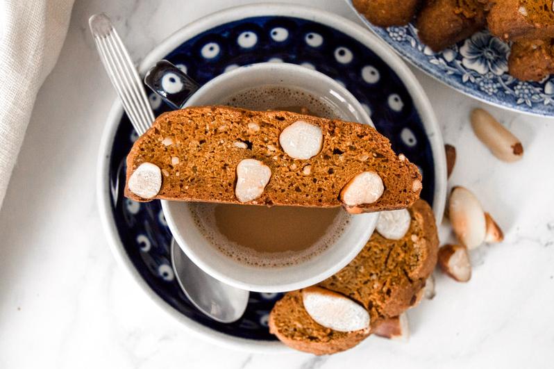  These biscottis are perfect for a cozy afternoon with a cup of coffee.