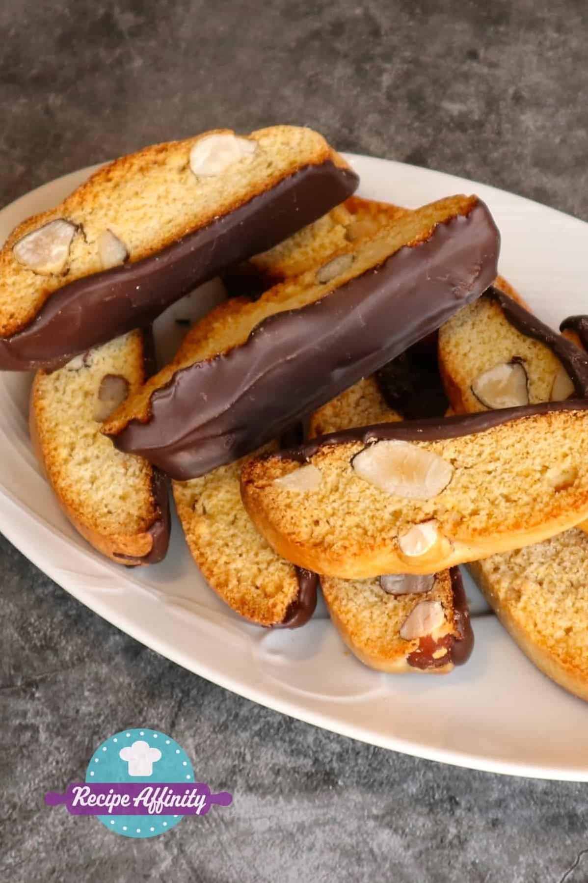  These biscottis are the perfect treat for a coffee lover.