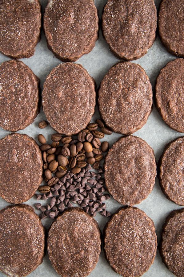  These dark chocolate espresso shortbread cookies are the ultimate treat for coffee and chocolate lovers.