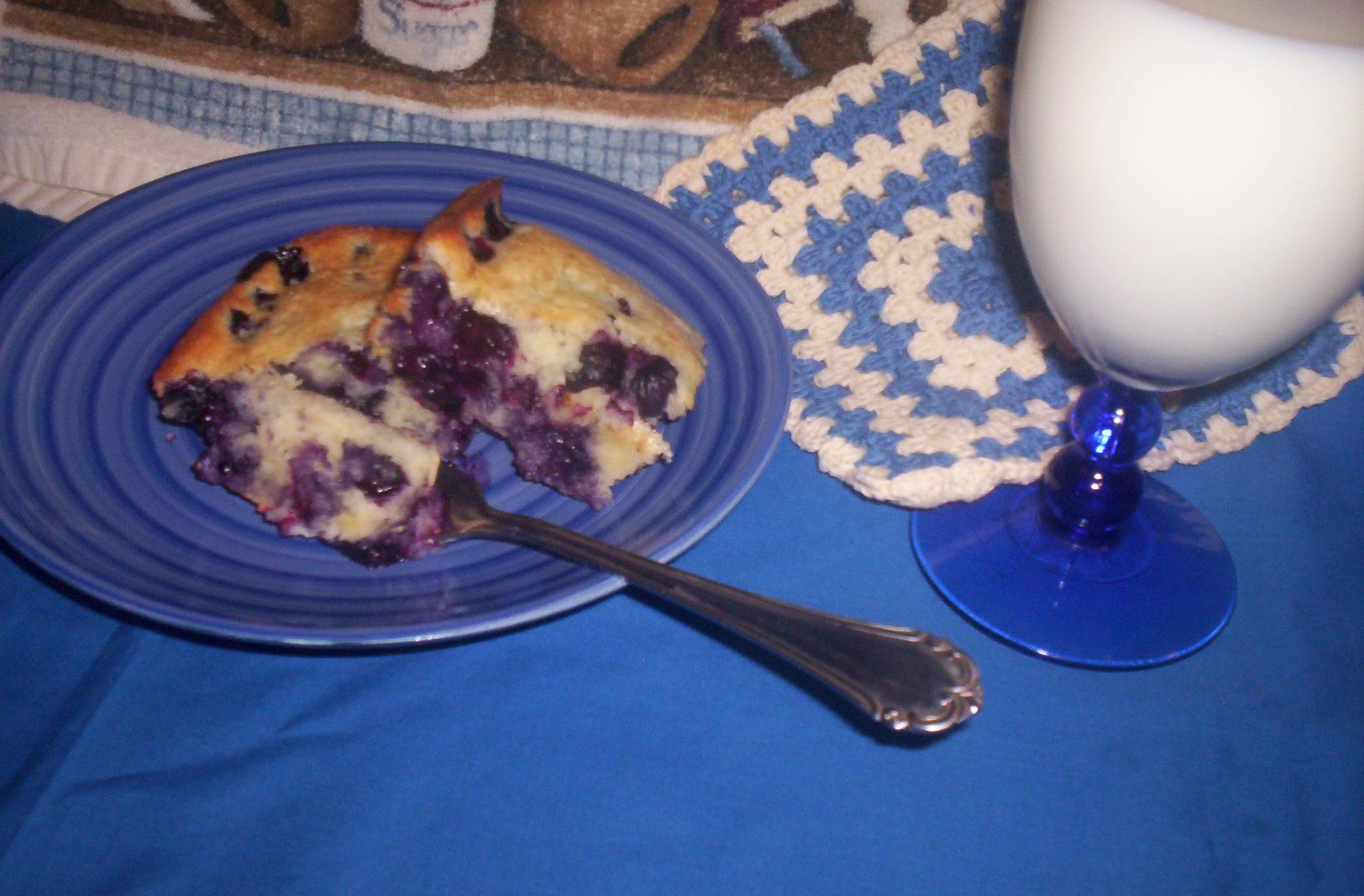  This coffee cake is bursting with juicy blueberries!