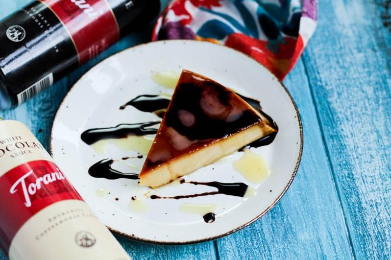  This flan may look elegant and complicated but it's actually a breeze to make.