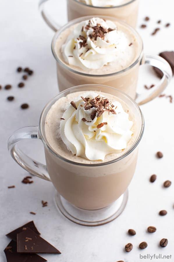  This mocha frappuccino is a decadent treat that you won't want to miss!