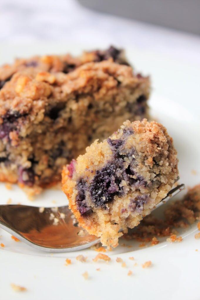  This sugar-free blueberry coffee cake is a delicious and guilt-free treat!