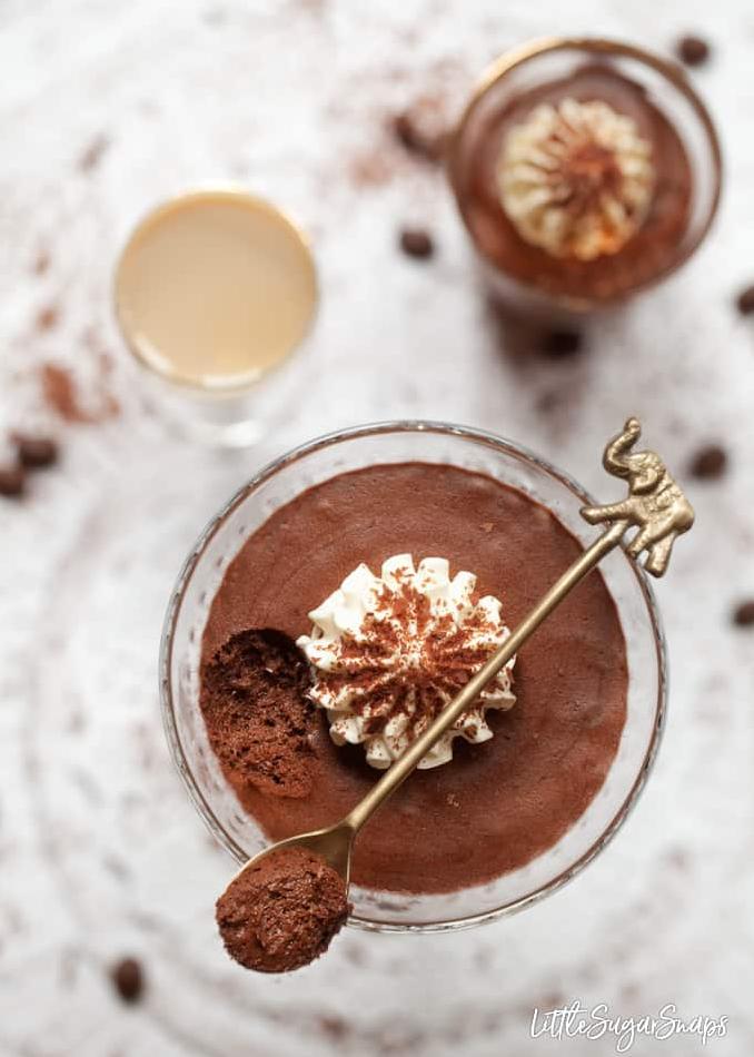 Velvety chocolate mousse with a caffeine kick