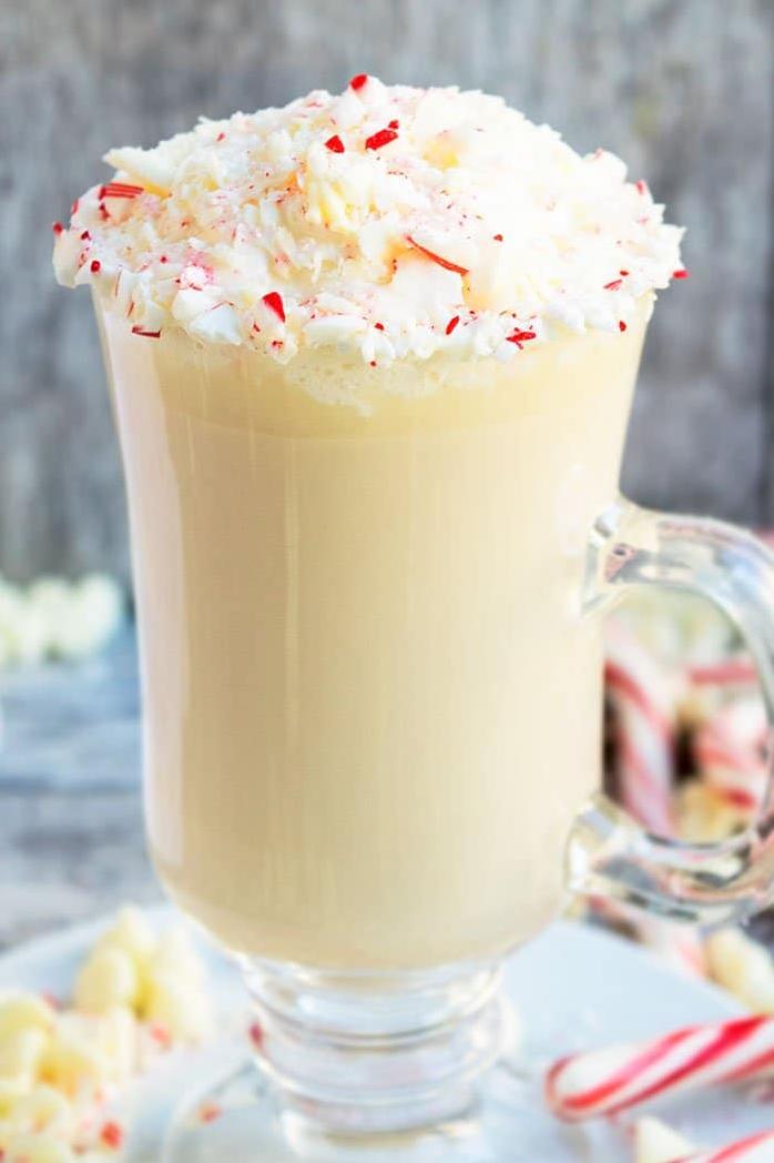 White Chocolate Mocha With Peppermint Syrup
