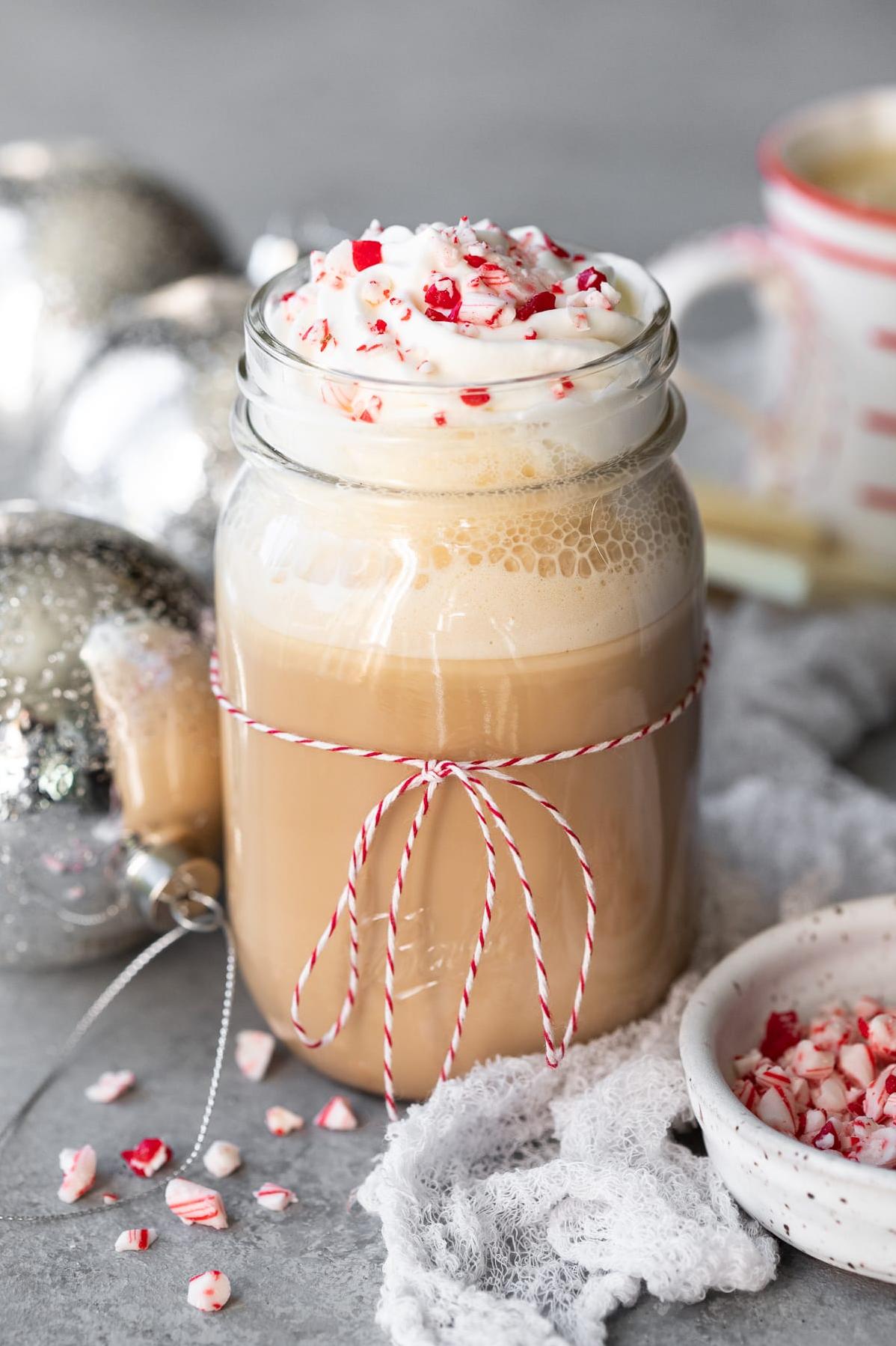Indulge in White Chocolate Mocha with a Peppermint Twist